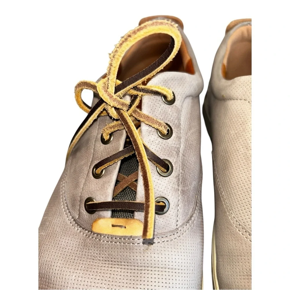 ECCO Grey Leather Oxford / Boat Shoe — Size 10.5 (EU 44)